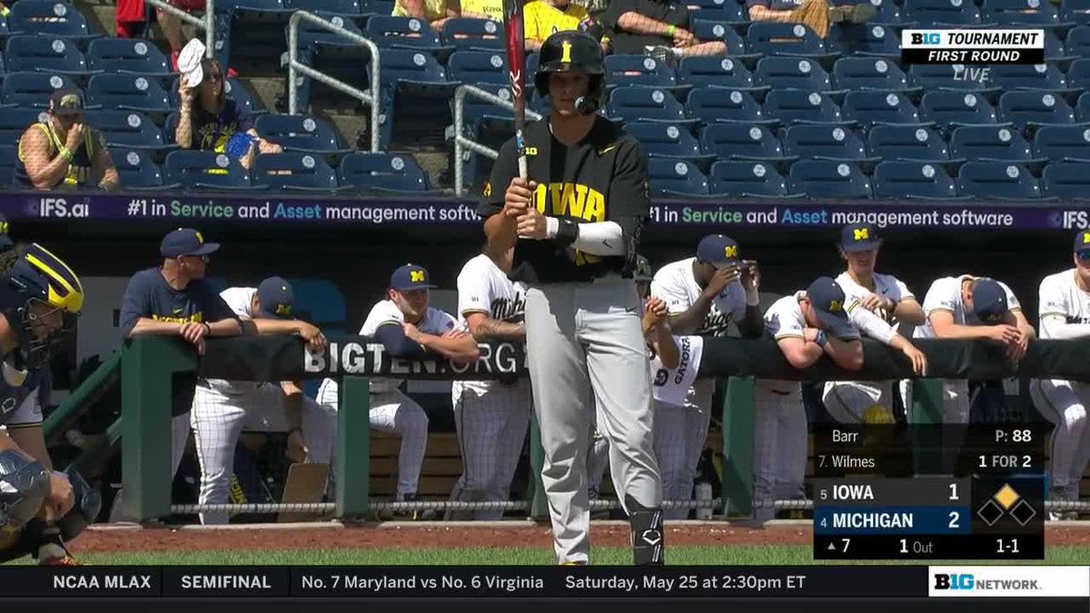 Stay hot Ben Wilmes 🌶️ #Hawkeyes tie it up!