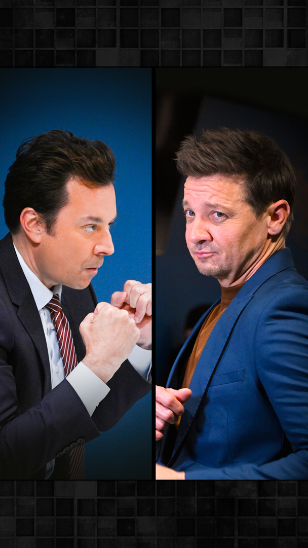 .Jeremy Renner is BACK in action in Studio 6B! #FallonTonight
