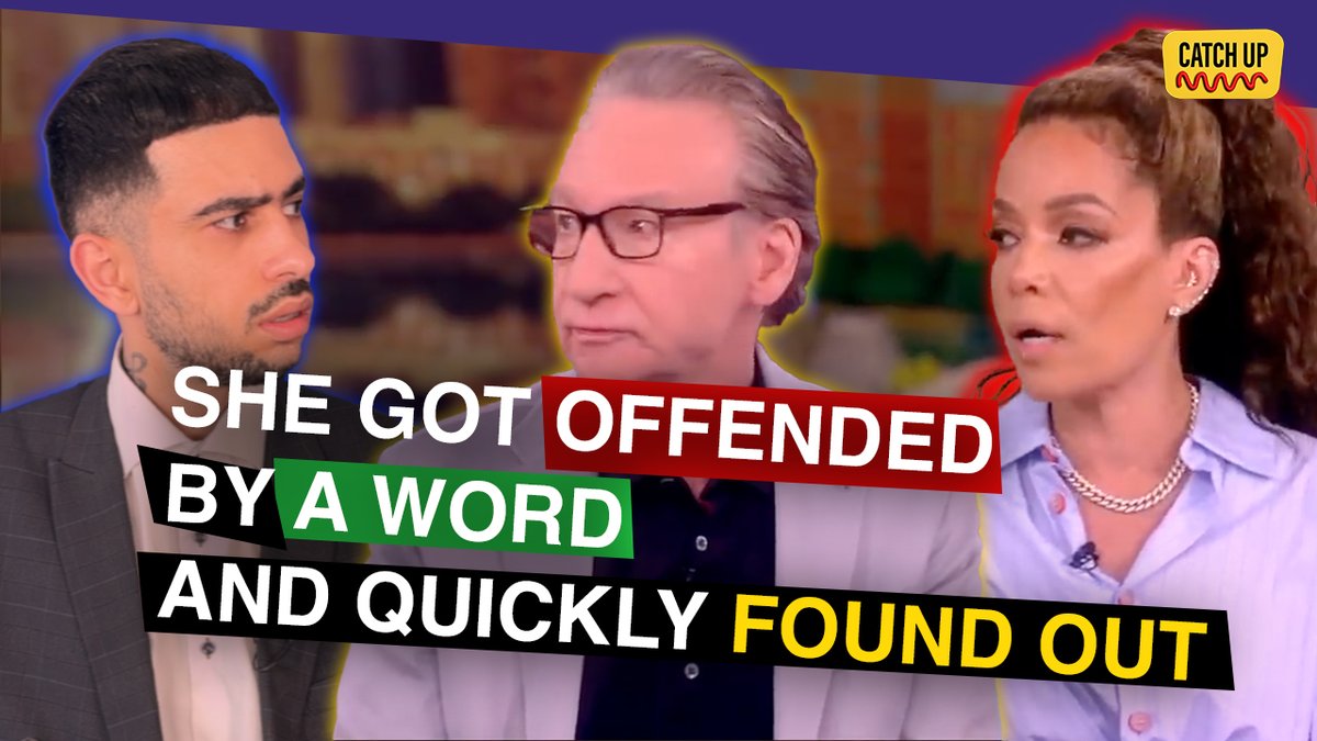 Sunny Hostin got offended by Bill Maher using the term "woke" and made him change his wording. The guest destroyed both of them.