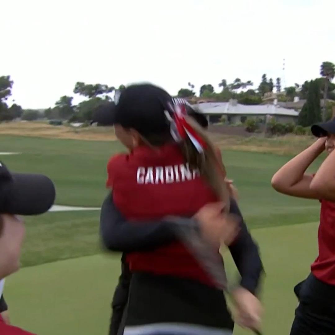 IT'S OVER! 🏆🌲 Stanford Women's Golf WINS the 2024 NCAA D1 Women's Golf National Championship for the second time in three years! 📺: Golf Channel &amp; Peacock | #NCAAGolf