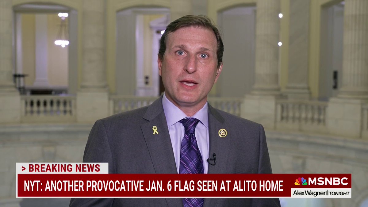 "If Justice Alito does not recuse himself from the Trump immunity case and the Fischer January 6 case, he will do irreparable damage to the Supreme Court. And Chief Justice Roberts must step in." Rep. Dan Goldman on Alito's widening insurrectionist flag scandal