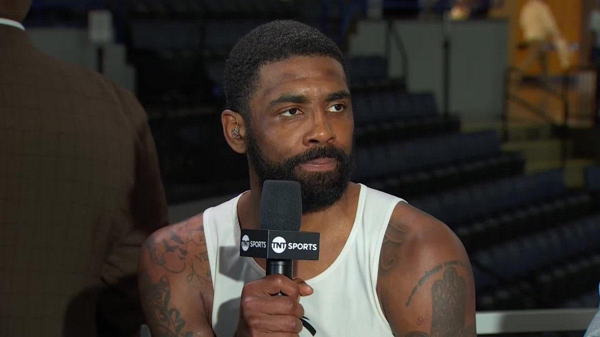 "I used it as motivation... That's a no fear mentality and that's why we love Ant." 💯 Kyrie on Ant calling him out ahead of Game 1