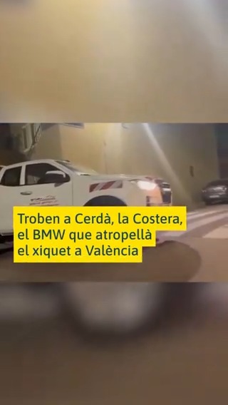 🔴ÚLTIMA HORA | Troben a Cerdà, a la Costera, el BMW que atropellà el xiquet a València. El conductor, que té antecedents per altres delictes, encara no ha sigut localitzat. 🔗Més informació: