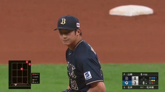 昨日一軍昇格したオリックス #山崎颯一郎 投手が約1か月半ぶりの登板🙌 力強い速球で空振り三振を奪う⚾ #Bs2024 #吹田の主婦 👇ライブ配信こちら！