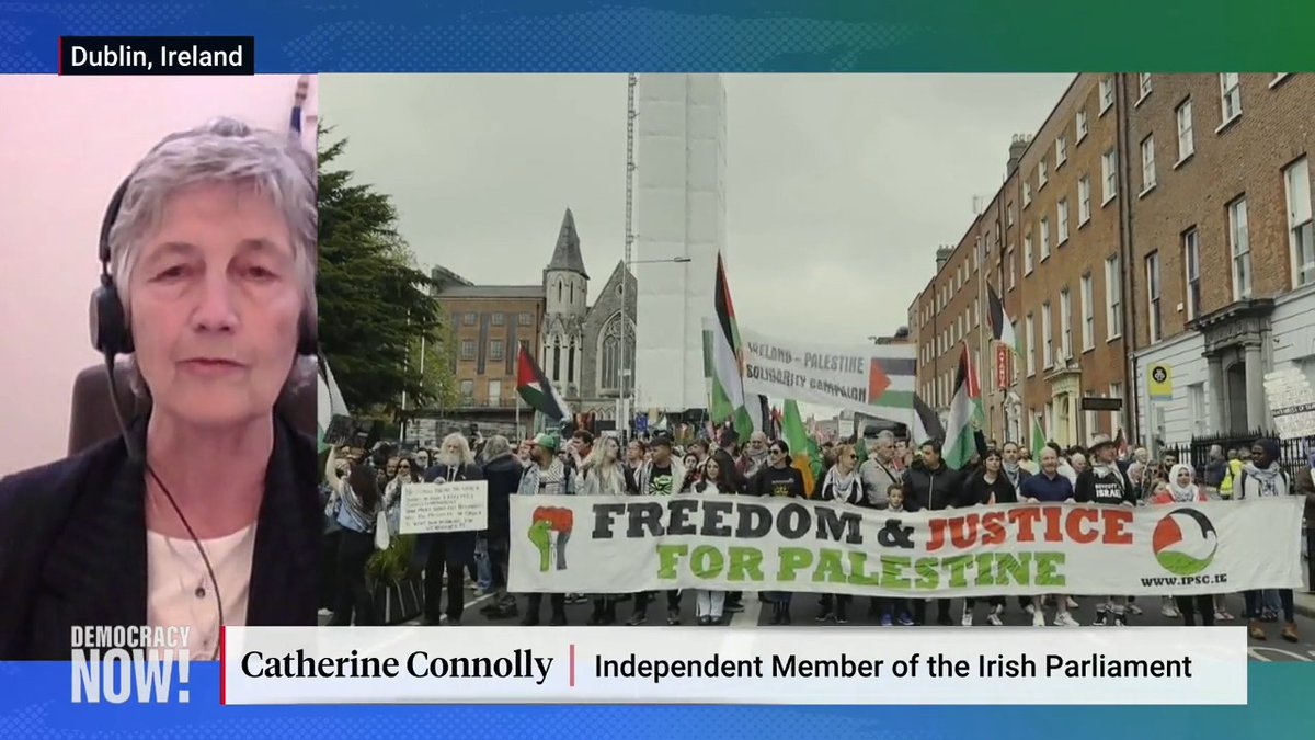 Ireland has moved to recognize the state of Palestine. Was there any opposition from the Irish people? “Absolutely not,” says Catherine Connolly, a member of the Irish Parliament. “It's a very good day for Ireland that we finally stopped the rhetoric and took the first step.”