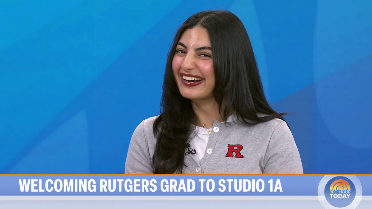 Joy Elasmar celebrates her graduation from @dylandreyernbc’s alma mater Rutgers University Rutgers University and shares some physical therapy tips in a mini version of “Fact vs. Myth.”