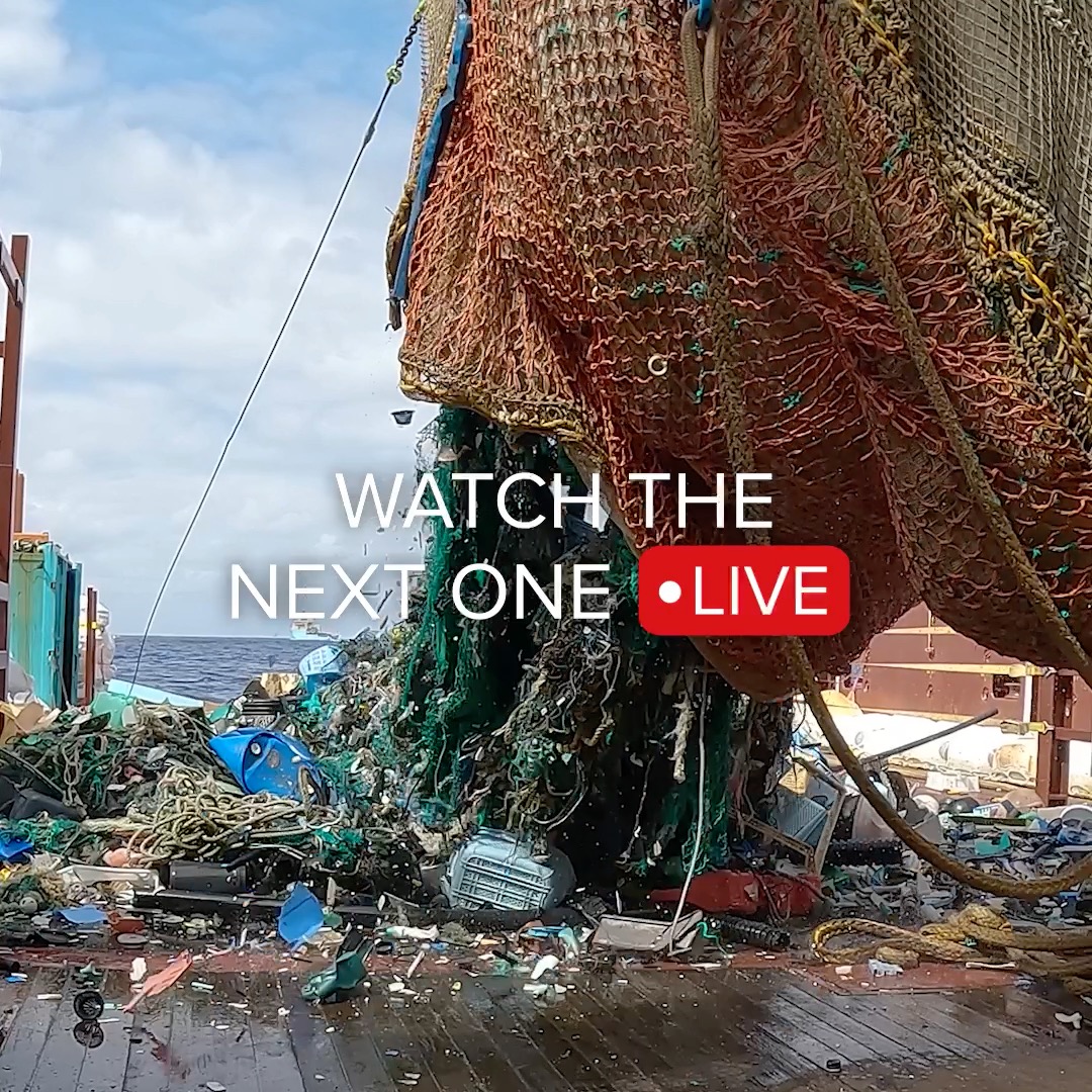 Here's the footage of another plastic extraction from the Great Pacific Garbage Patch on May 10th. Watch the next one - our 100th plastic extraction LIVE next week on our YouTube channel and here on X.