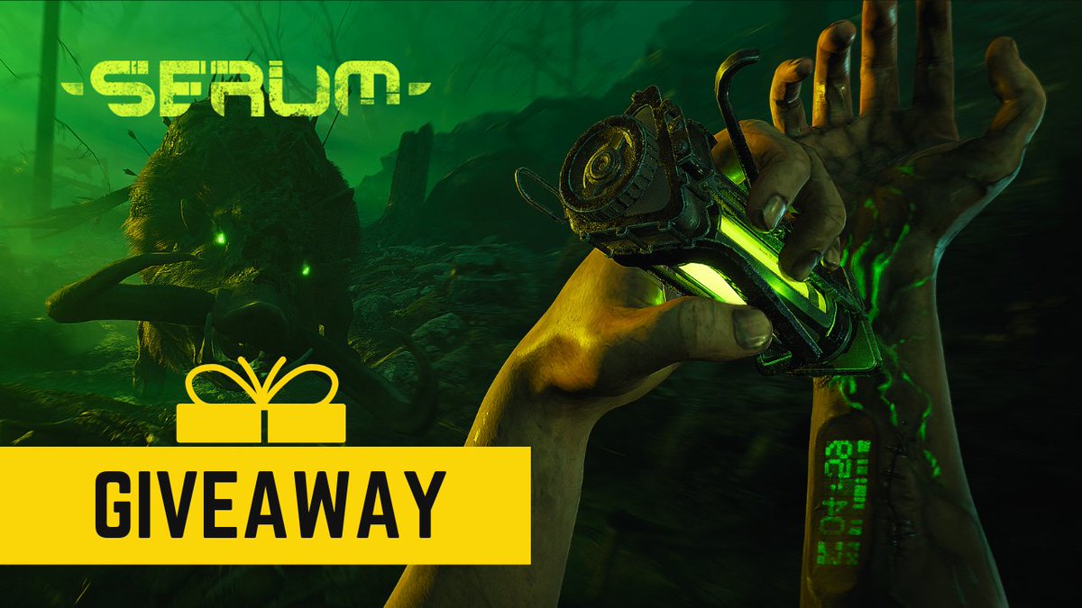 Survive the experiment 🧪 To celebrate the release of Serum, we are giving away a Steam key for the game. ⛏️ Follow us 🪓 Retweet 🔨 Tag friends to increase chances The winner will be announced on May 27. Check the comments for another opportunity to win the game.