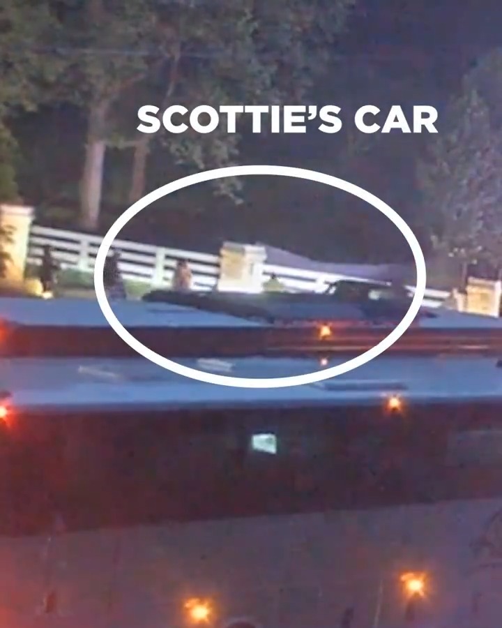 New footage from Scottie Scheffler's arrest at last week's PGA Championship. 🎥