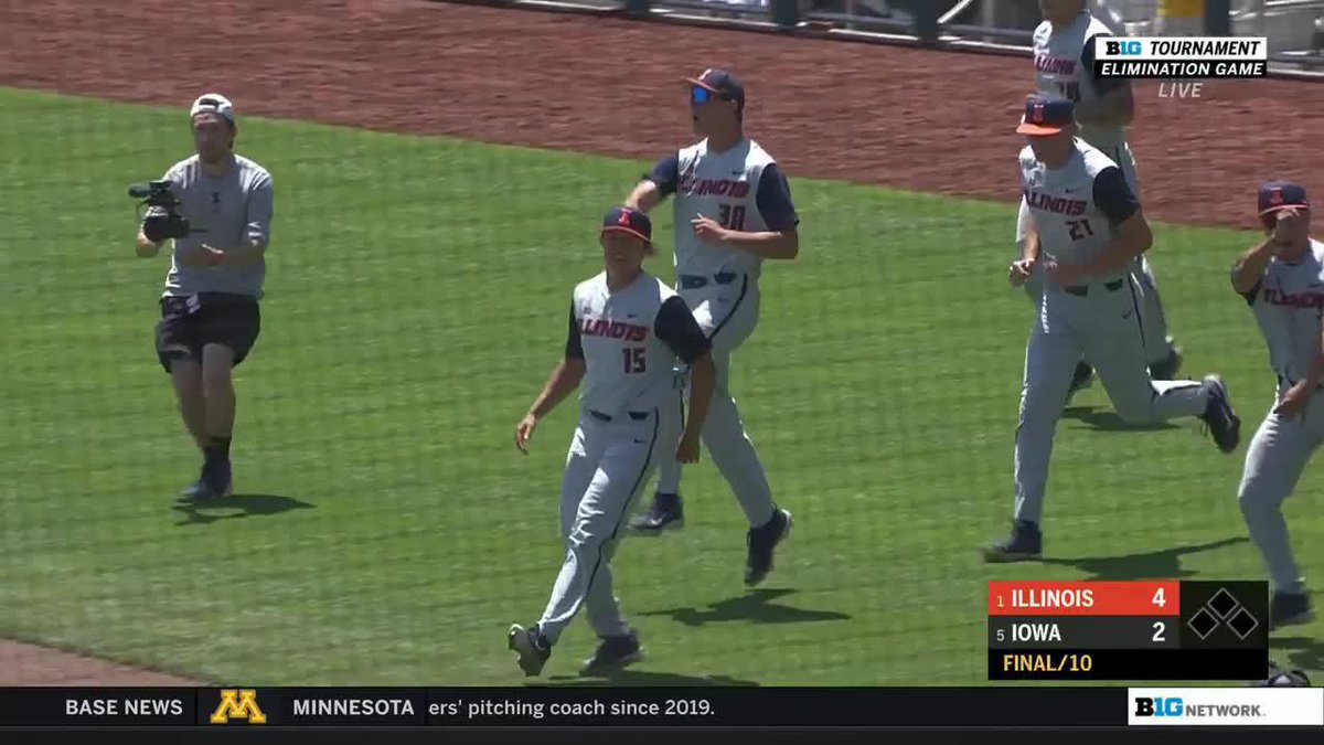 Illinois stays alive with a win over Iowa. ๐ #B1GBaseball x Illinois Baseball