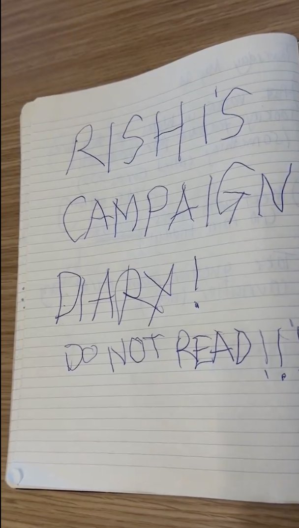 LEAKED: Rishi Sunak's Campaign Diary