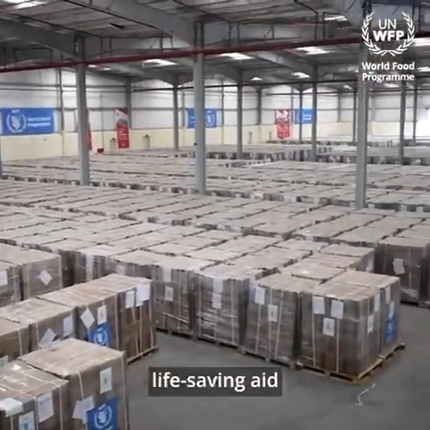 At World Food Programme's warehouse in Jordan, life-saving aid is ready to go to Gaza. But it can't stay here—it needs to reach hungry families. Aid must flow through all corridors and entry points, every day. Lives are at stake.