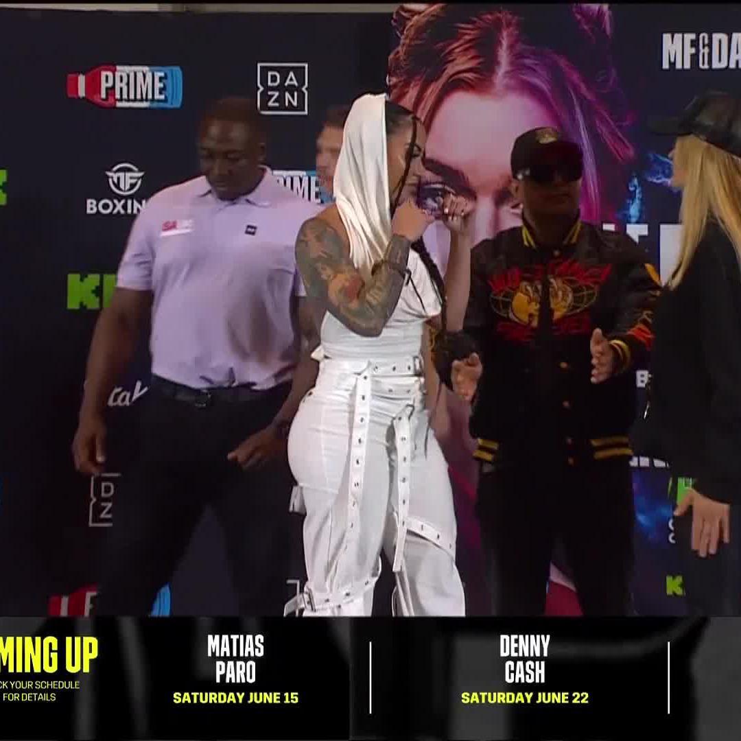 Oranges symbolized death in The Godfather 👀 🍊 Alysia Magen 🥊🙏 and Jesse Lannister 🦁 face off #XSeries15 | @misfitsboxing | May 25