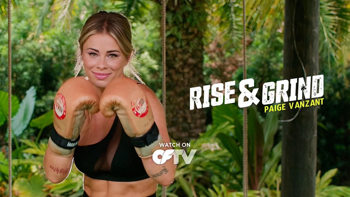 .Paige VanZant is coming for Elle Brooke 🥊's title belt 🥊 Don't miss her last-minute training, weight-cutting, and more on 'Rise & Grind'! 📺 Tune in on @WatchOFTV for free: