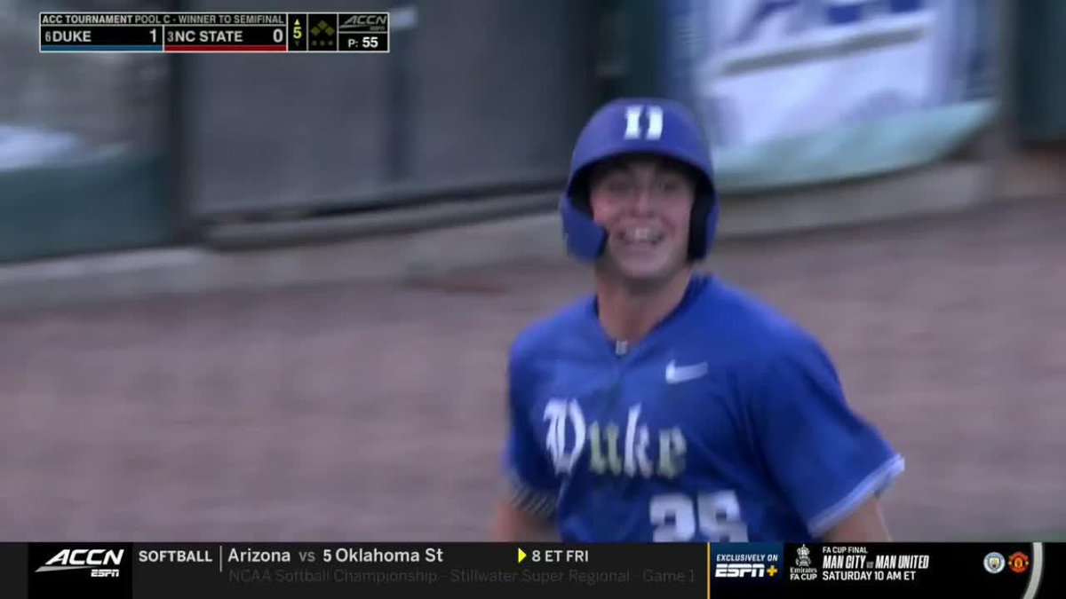 Chase Krewson is serving oppo tacos in Charlotte. 😈 Chase Krewson T5 | Duke 1, NC State 0 | #BlueCollar