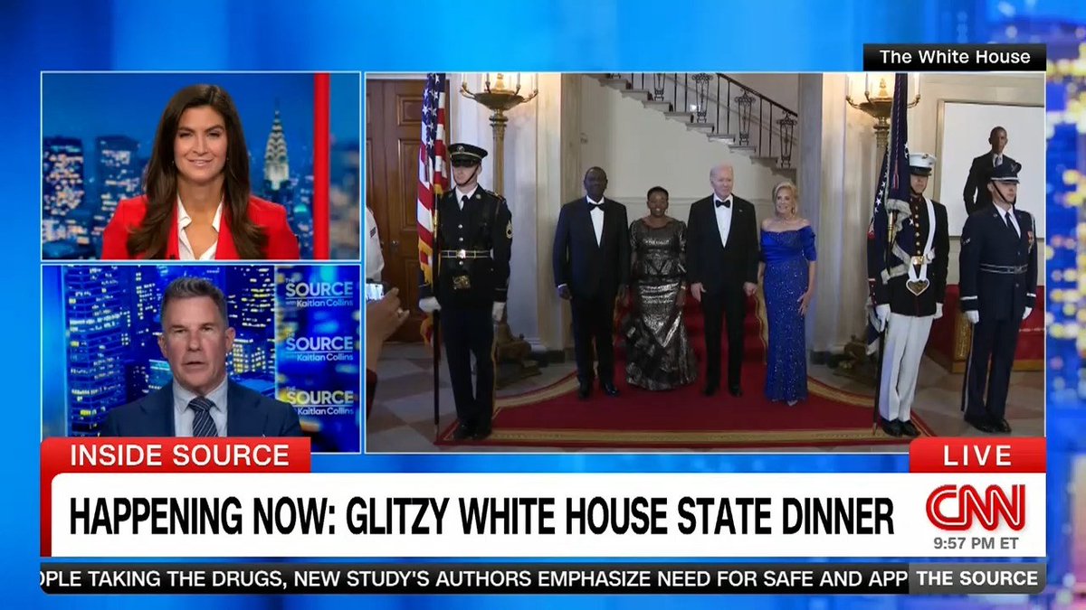 The White House pulled out all the stops for President William Ruto's state dinner. He likes gospel and country music, so they got the right entertainment + lots of big names including Obama & Clinton