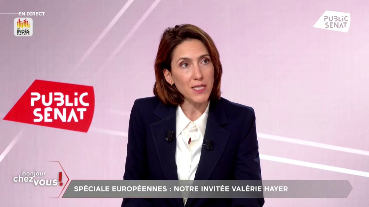 « J’ai peut-être moins de "talent" que Jordan Bardella sur les plateaux télés. Mais la réalité c’est que j’ai bossé au Parlement européen, je maîtrise mes dossiers. Lui ne les maîtrise pas, il n'a jamais bossé. Il assène des contrevérités avec un culot monstre » lance Valérie Hayer.