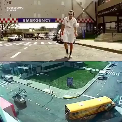 The Dark Knight creating the hospital scene