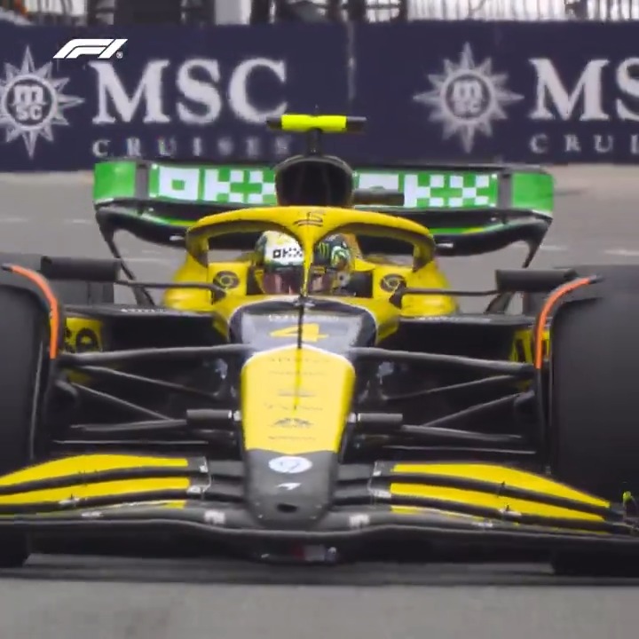 McLaren's Senna livery is unleashed onto the streets of Monte Carlo 🤩 #F1 #MonacoGP Lando Norris
