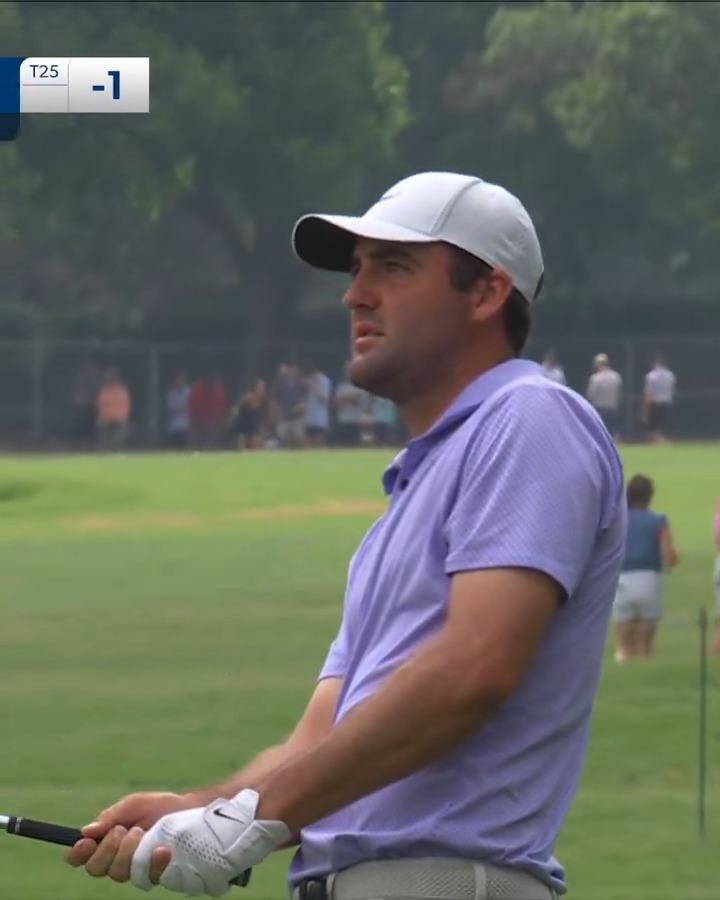 Looked good the whole way 💪 Scottie Scheffler cards three birdies in a row Charles Schwab Challenge.