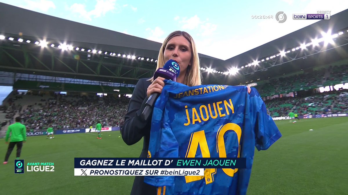 [🎁CONCOURS] 🔮 Donnez votre pronostic pour #ASSERAF via #beINLIGUE2 👕 Le maillot dédicacé d'Ewen Jaouen est à gagner ! 👉 Follow beIN SPORTS pour jouer !