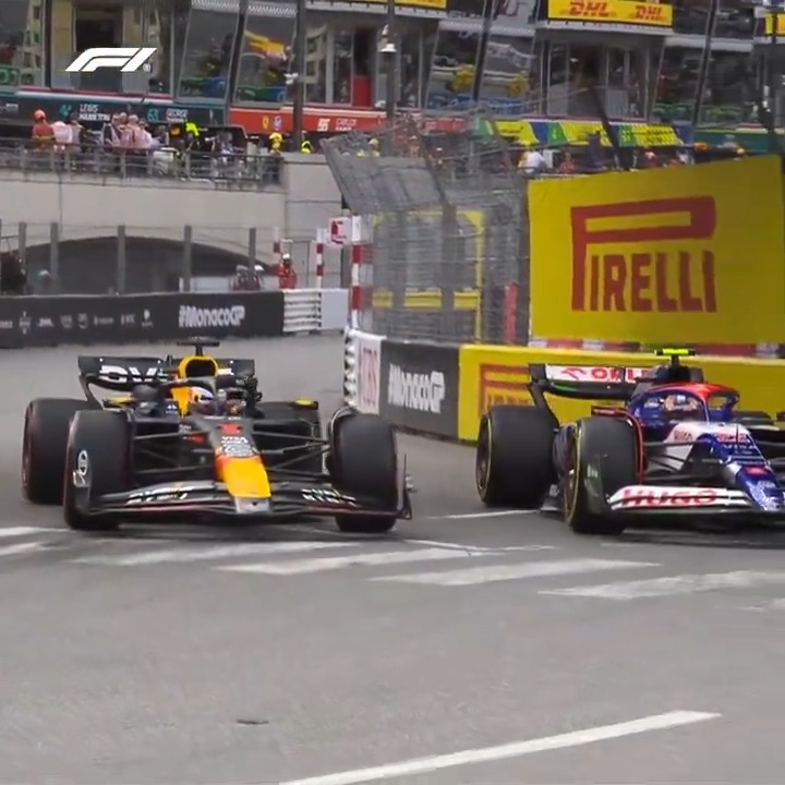 Traffic paradise for Max, courtesy of Yuki 😯 #F1 #MonacoGP