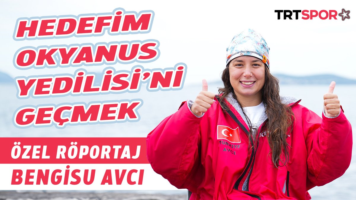 🦈"Köpek balığı görürsek şanlıyız" 🏊"Manş Denizi'ni geçmeye çalışırken 7. saate hipotermiye girdim" 🌊🇹🇷 Catalina Kanalı, Cebelitarık Boğazı ve Manş Denizi'ni yüzerek geçen ilk Türk kadını olan Bengisu Avcı'nın hedefi "Okyanus Yedilisi"ni tamamlamak. #TRTSporDijital