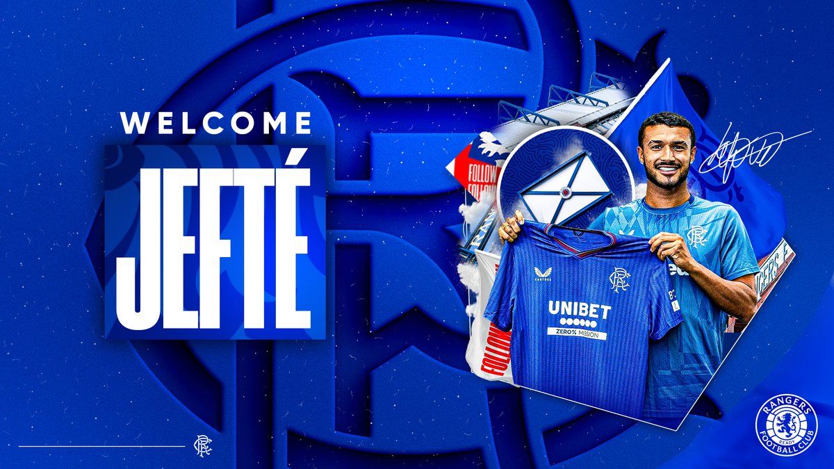 ๐ง๐ท Welcome to #RangersFC, Jeftรฉ.