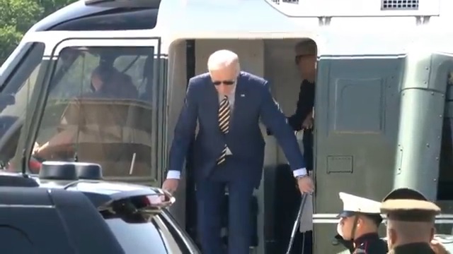 Biden takes no questions as he makes an early afternoon arrival in Delaware, where he'll spend the long weekend resting — breaking only to slur through a quick commencement speech at West Point. 38% of Biden's presidency has been spent on vacation.