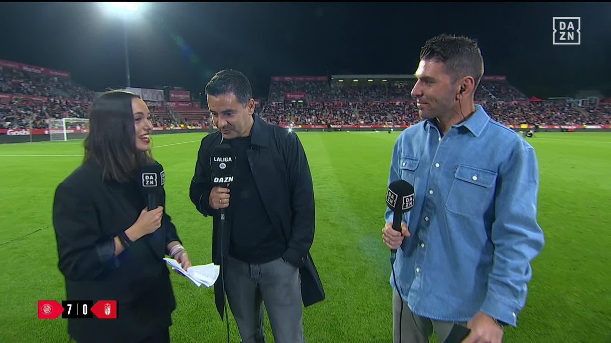 🗣️ "Nuestra responsabilidad hoy era ayudar a Dovbyk. Lo siento mucho por Sandoval y por la afición del Granada, ha sido siempre respetando al rival" Miguel Ángel Sánchez y su mensaje de DEPORTIVIDAD y RESPETO hacia el Granada 👏🏻👏🏻👏🏻 #LALIGAenDAZN ⚽
