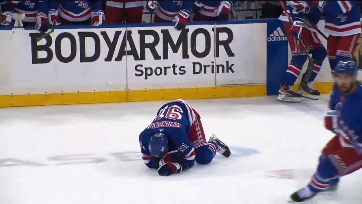 Playoff hockey hit