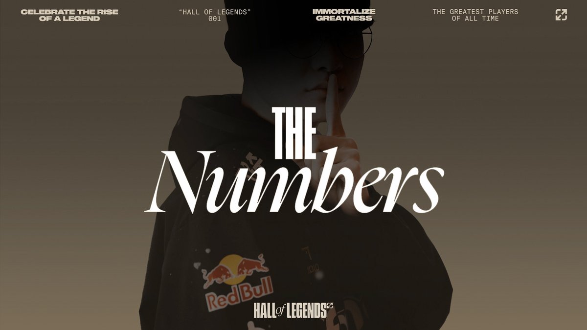 The 𝘕𝘶𝘮𝘣𝘦𝘳𝘴: 𝐅𝐀𝐊𝐄𝐑 Reminisce over the astonishing career of @Faker and the numbers that record his impact.
