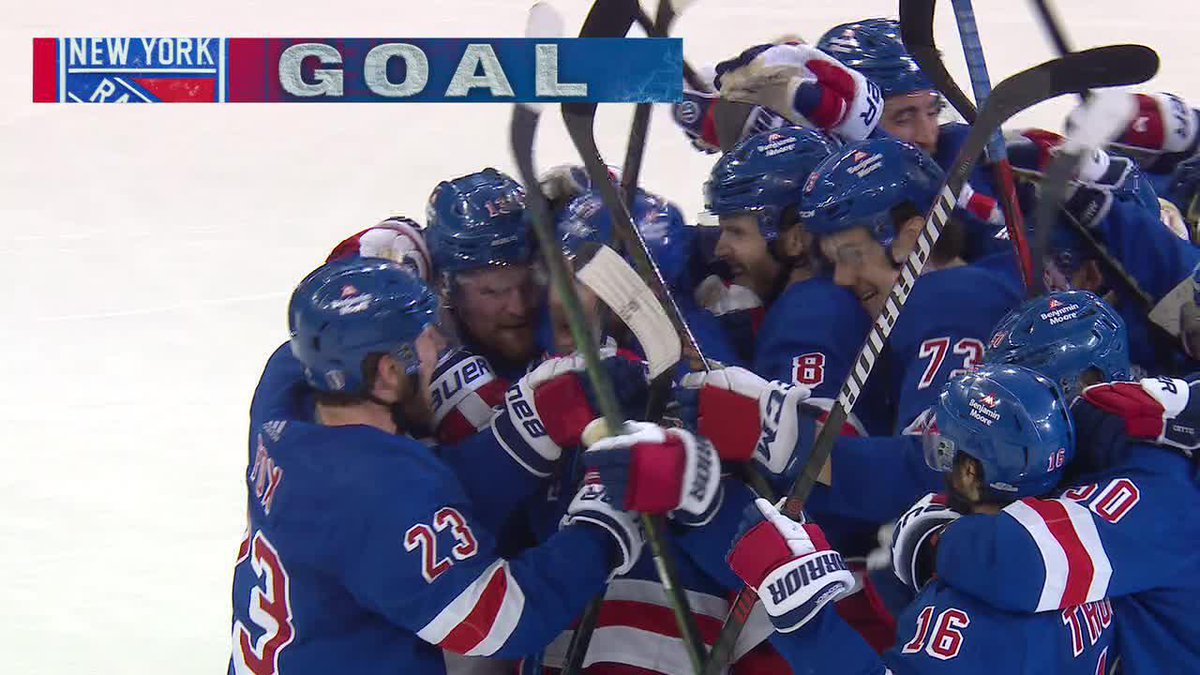 THE RANGERS WIN GAME 2 IN OT IN THE GARDEN 🚨