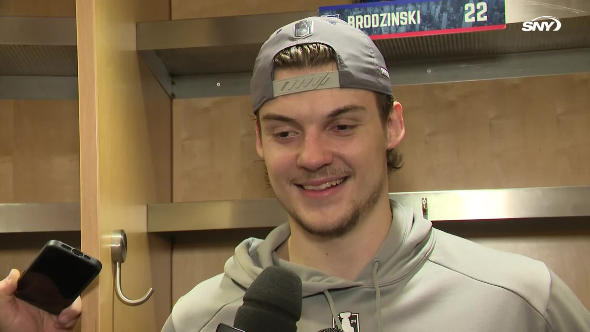 "I don't want to let them down. I love them so much." Matt Rempe talks about the "Rempe" chants and the support of Rangers fans tonight: