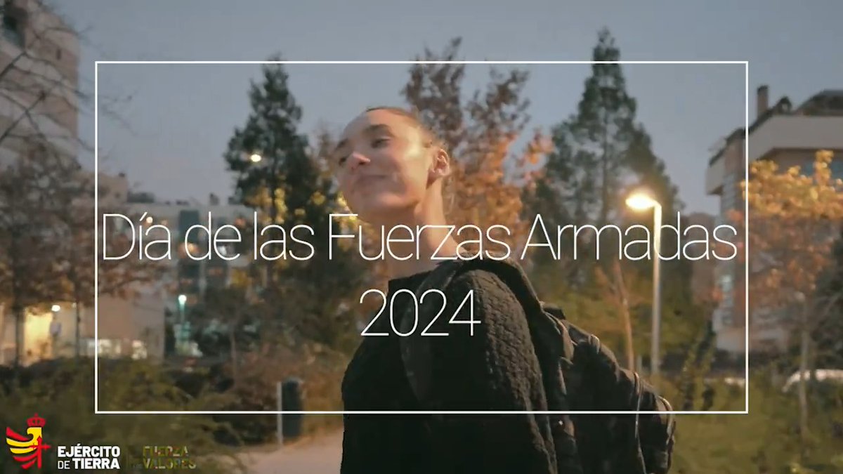 #Buenosdías Feliz #DIFAS24 ¡HOY ES EL DÍA DE TODOS! Y este 📽 lo representa. Lo que queremos ser, lo sabemos y por lo que luchamos, también: una sociedad libre, próspera y segura. Pero hace falta siempre vuestra fuerza ¡Atraviesa con nosotros esa línea! #SomostuEjército 🇪🇸