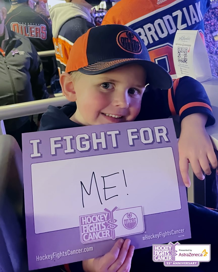 May’s #HockeyFightsCancer 25th Anniversary feature recognizes the bravery and strength of the Stelter Family through their cancer journeys. Watch the full story presented by AstraZenecaUS: Cc: NHLPA, The V Foundation for Cancer Research, &amp; Edmonton Oilers