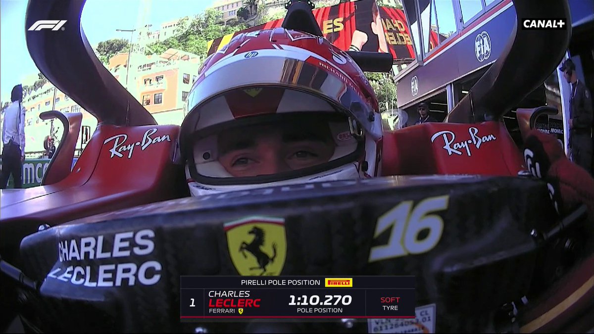 CHARLES LECLERC EN POLE À MONACO 🤯🤯🤯🤯 Première ligne 100% Monégasque avec Oscar Piastri 2ème 🤫 Bataille Ferrari ⚔️ McLaren avec Carlos Sainz et Lando Norris 3e et 4e, Max Verstappen seulement 6e 😳 #MonacoGP #F1