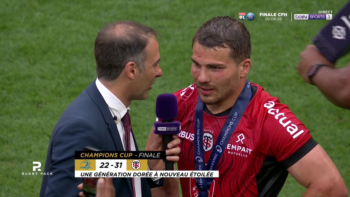 [📺LIVE ] 🏆🏉 #ChampionsCup - Finale 🎙️ Antoine Dupont : "Cette année on sentait vraiment qu'on avait le potentiel d'aller au bout"