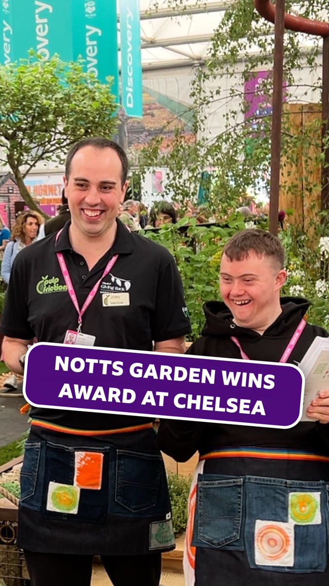 "It's amazing. We didn't think we'd get here." ❤ Pulp Friction, a not-for-profit organisation that supports people with learning disabilities, has won a silver-gilt medal at this year's Chelsea Flower Show. Read more:
