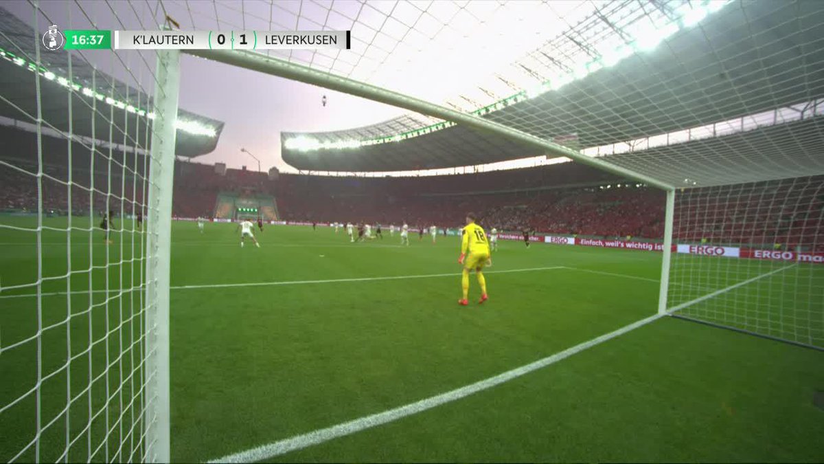 GRANIT XHAKA WITH A BANGER FROM DISTANCE TO PUT LEVERKUSEN 1-0 UP IN THE DFK POKAL FINAL 🔥 THE GERMAN CHAMPIONS LOOKING TO ADD THE GERMAN CUP 🏆
