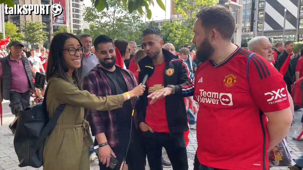 👀 "I was feeling negative, we've always got a chance!" 🔴 "Kobbie Mainoo is a generational talent." 👋 "Thank you Erik Ten Hag but, I think we need to move on!" These #MUFC fans react to winning the FA Cup at Wembley
