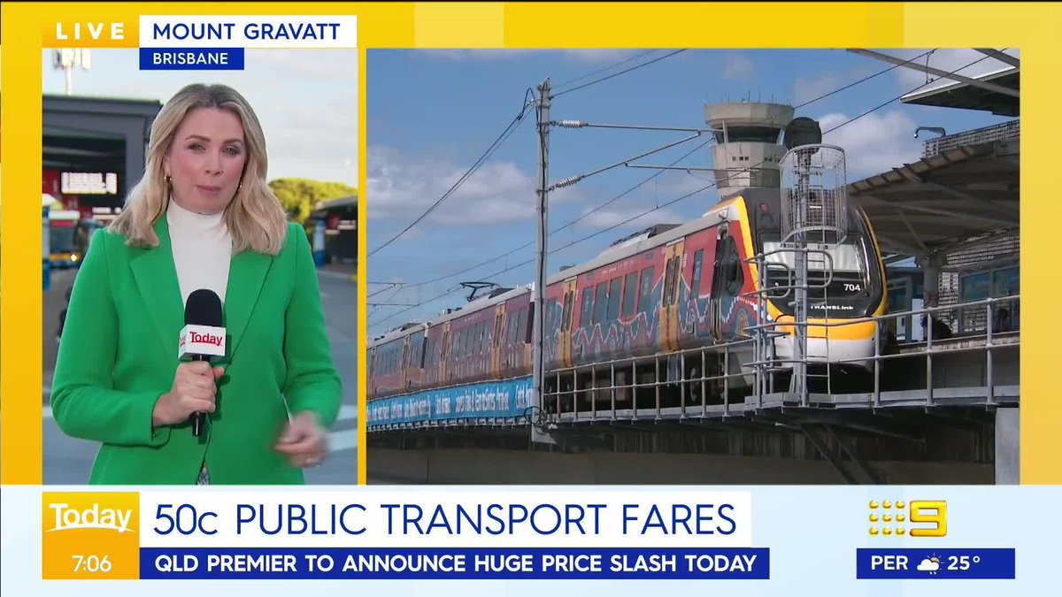 All public transport fares are about to be slashed to 50 cents in Queensland under a radical new cost-of-living measure from the state government. #9News