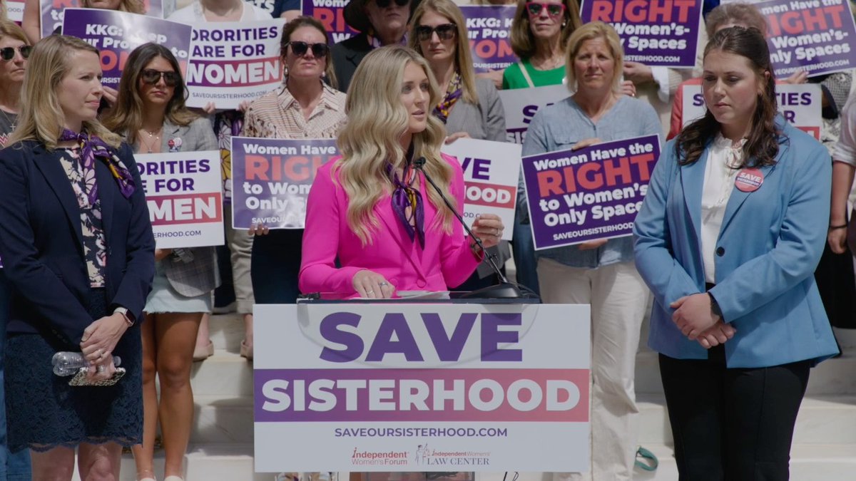 📢 Riley Gaines: “We are not standing against anything, we are standing for something. What we are standing for is transparency. We are standing for privacy. We are standing for safety. We are standing for equal opportunity. We are standing for women.”