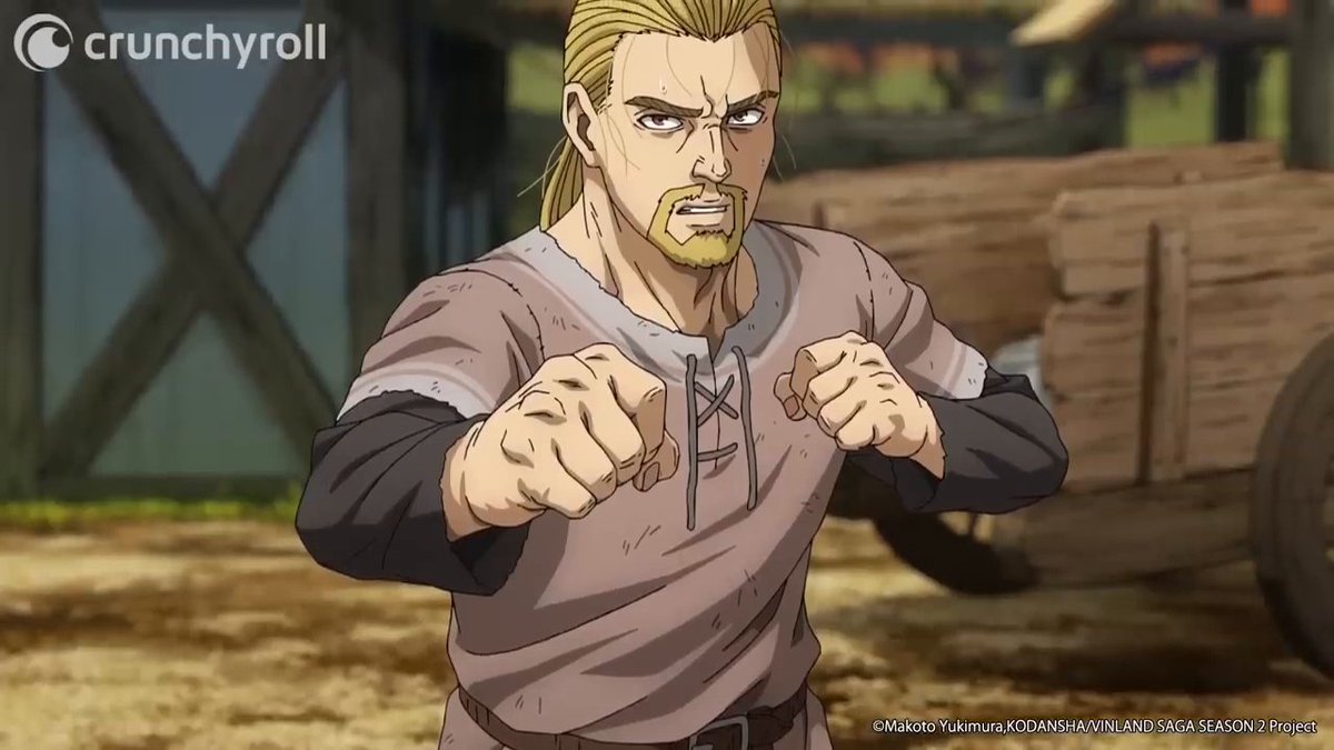 Thorfinn fights Snake 🔥 (via VINLAND SAGA SEASON 2)