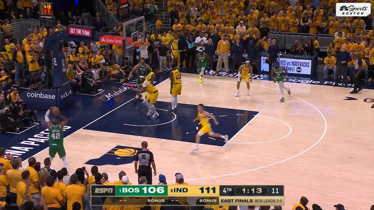 One of the greatest passes in NBA history by Jayson Tatum.