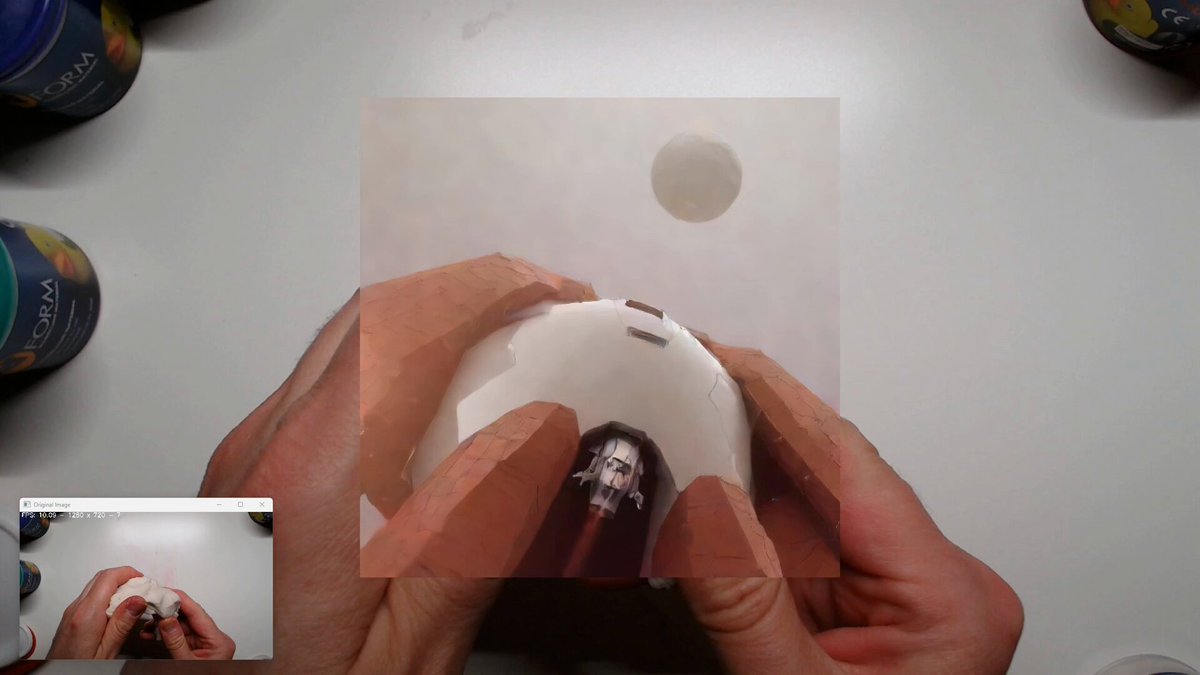 Dreaming of spaceships and space exploration. Video sped up x2. #StableDiffusion #StreamDiffusion #Realtime