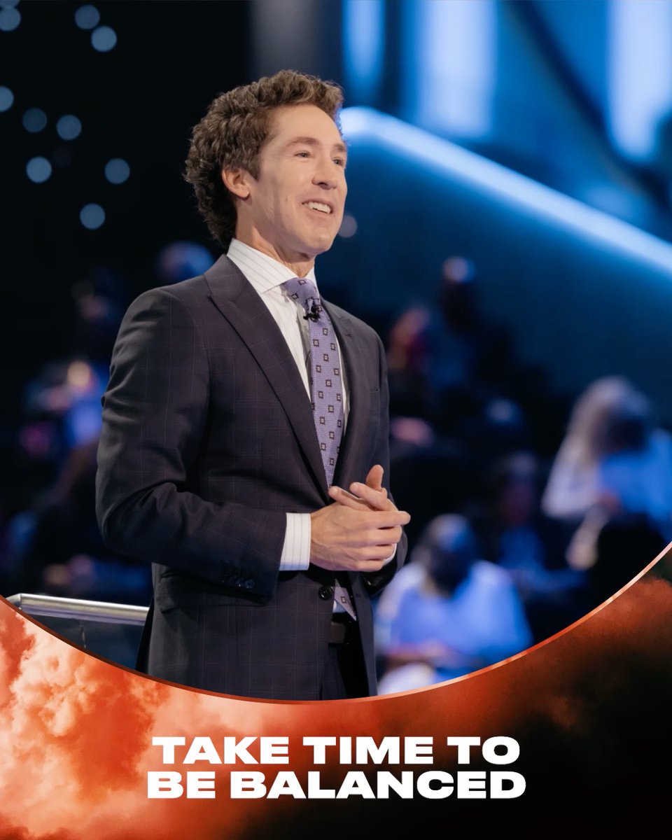 If you don’t learn to say no to some things, then nothing will change. Stay in balance. You can’t work all the time, serve your family all the time, be strong for others all the time. Tune into Joel’s message today, "Take Care of Yourself"!