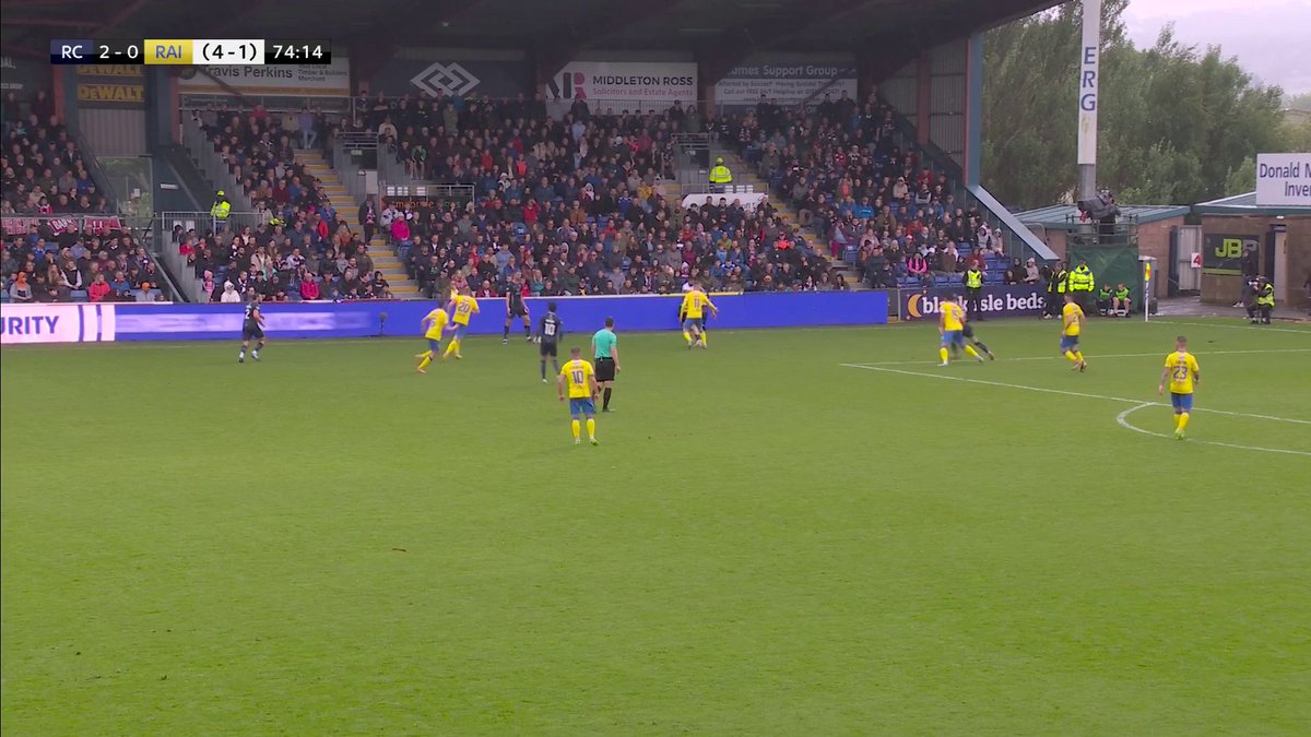 🔥 SIMON MURRAY, WHAT A HIT! Ross County are 5-1 up on aggregate against Raith Rovers - Premiership survival is firmly in their sights! ⬇️