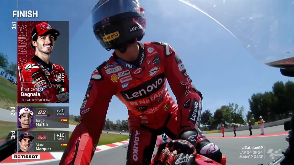 What a difference a day can make! 🔄 Pecco Bagnaia puts his Barcelona demons to sleep 👊 #CatalanGP 🏁