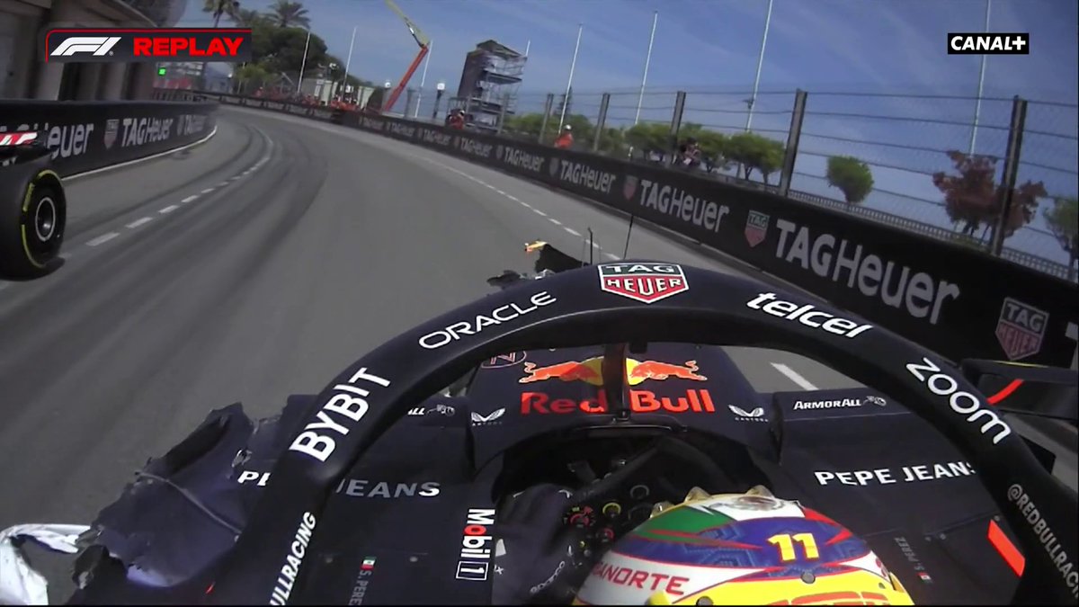 LE REPLAY DE L'ÉNORME CRASH AU DÉPART ! 😳😳 Toujours drapeau rouge à Monaco, Sergio Pérez, Nico Hülkenberg et Kevin Magnussen vont bien ✅ #MonacoGP #F1 🇲🇨
